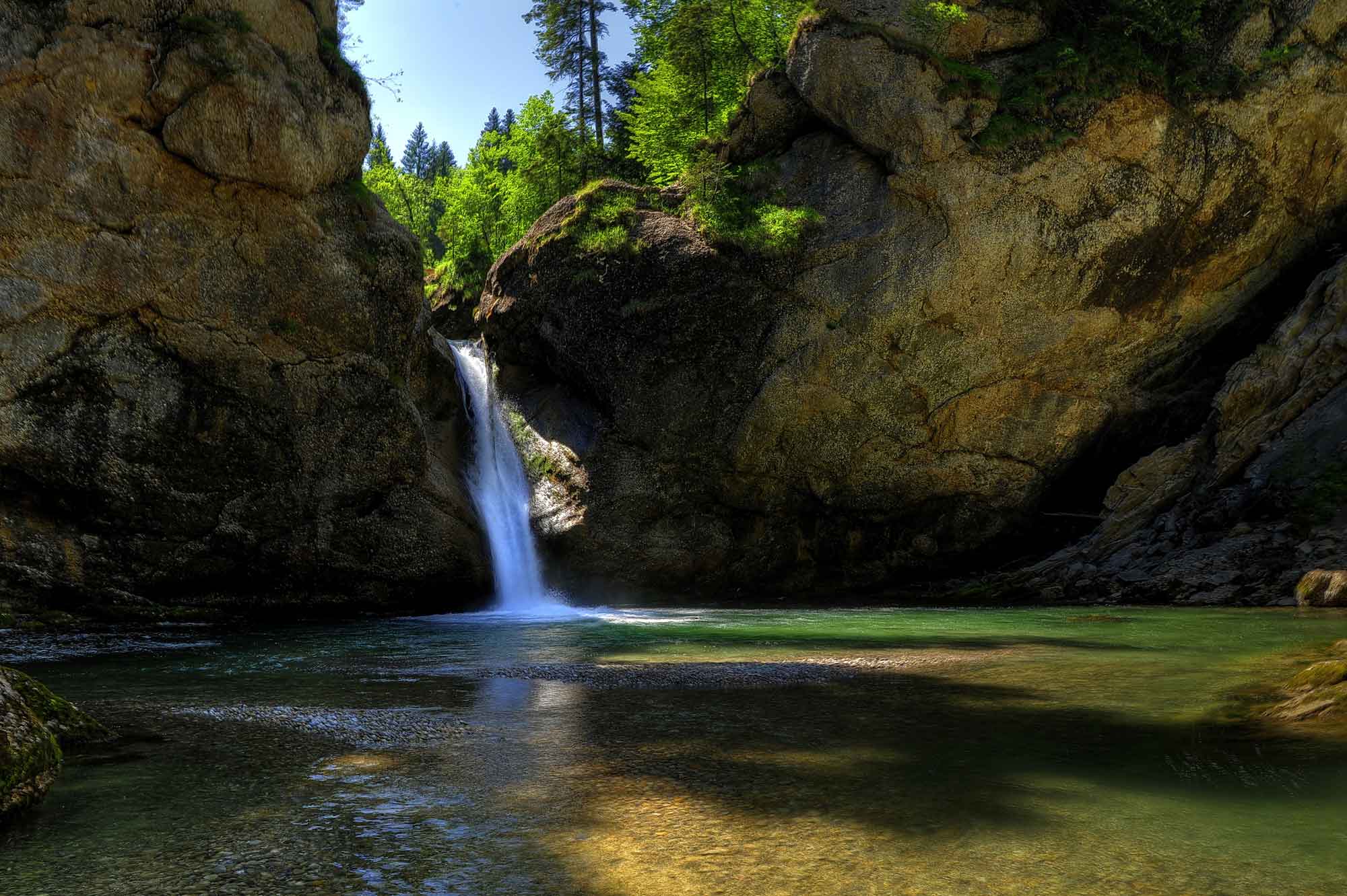 Wasserfall in Berg